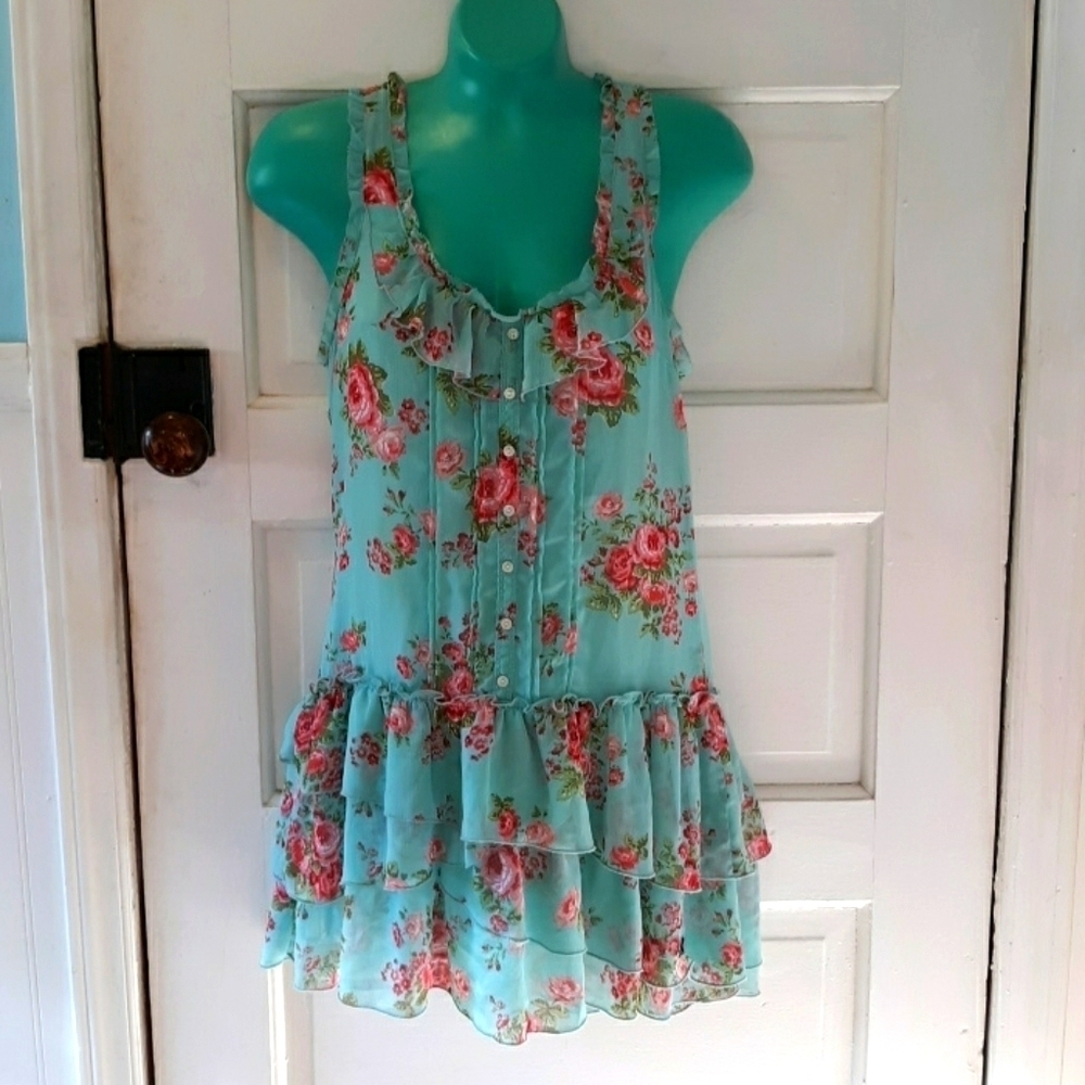 Abercrombie & Fitch small summer ruffles dress cottagecore